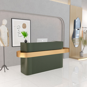 Hiện đại hình vòng cung cửa hàng bán lẻ nhỏ cho Thẩm mỹ viện Thanh Lịch gỗ ánh sáng sang trọng văn phòng tiếp nhận thanh toán Quầy - Product Image 4