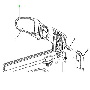 Espejo retrovisor para Jeep Compass Patriot 2014-2017, convexo, de plástico, 5115046AH 5115047AH - Product Image 4