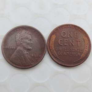 เหรียญโลหะจำลองแบบกำหนดเองขนาด1922P/d/s เหรียญทองแดงเพนนีหนึ่งเซ็นต์สหรัฐอเมริกา - Product Image 5