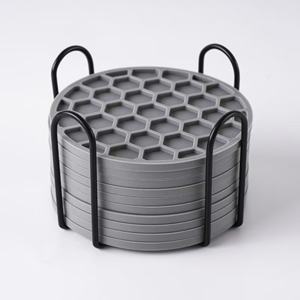 แผ่นรองแก้วซิลิโคนกันลื่นแบบใช้ซ้ำได้ สำหรับขายส่ง เป็นมิตรกับสิ่งแวดล้อม ทนความร้อน ใช้งานได้นาน เหมาะสำหรับกาแฟ - Product Image 2