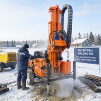 Foreuse hydraulique diesel CE 42KW, profondeur 250m-300m, machine de forage portable pour puits d'eau avec trépan PDC