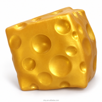 Jouet fantaisie en forme de fromage, en argile, à remontée lente, à presser, pour le toucher sensoriel