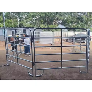 Panel de Valla de Metal para Ganado, Cerdo, Caballo, Patio de Ganado, Paneles de Corral, Puerta de Sauce para Agricultura, Valla de Anillo de Heno, Puertas de Enrejado - Product Image 4