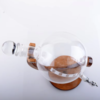 Distributeur de liqueur en verre de 2000 ml avec pompe pour vin et bière - Utilisation durable à la maison et au restaurant