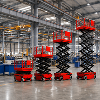 Vente flash : table élévatrice à ciseaux électrique 6m 8m certifiée CE, plateforme de levage mobile pour usines et entrepôts