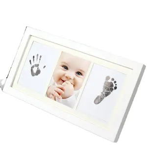DIY Photo Frame Newborn Baby Handprint Footprint Inkless Touch Ink Pad Girl/Boy Baby Shower Gift decoration