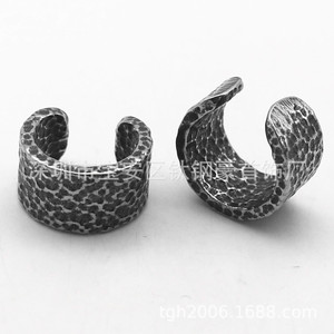 yunnique Fashion Cuff <b>Earrings</b> Tibetan Silver Geometric Open Design Party Jewelry for Men Women - Product Image 3