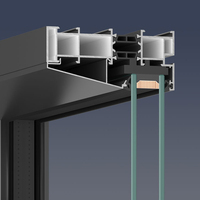 Ventanas a Prueba de Huracanes de Último Diseño, Ventanas de Aluminio con Vidrio Templado de Eficiencia Energética