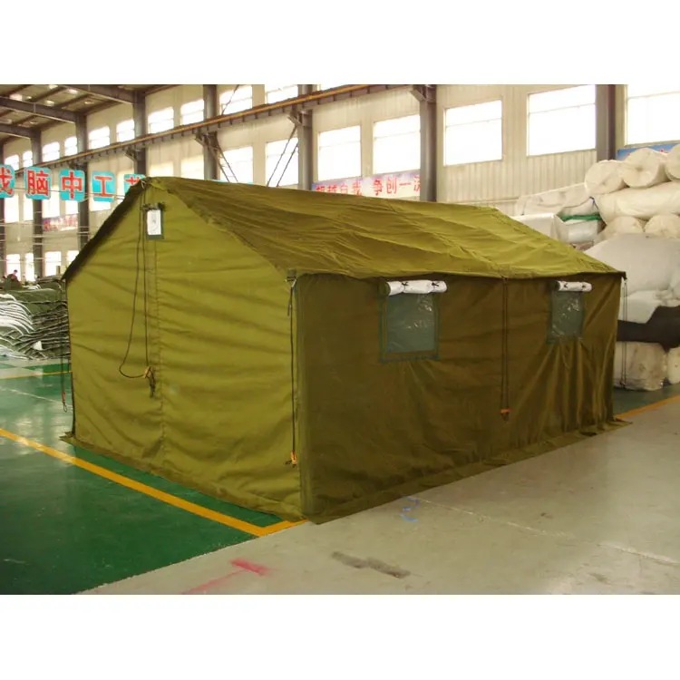 QX เต็นท์ทหารสำหรับโรงพยาบาล,เต็นท์ผ้าใบกันน้ำสำหรับ5คนสี่ฤดูกรอบสี่เหลี่ยมผืนผ้าเต็นท์ทหาร