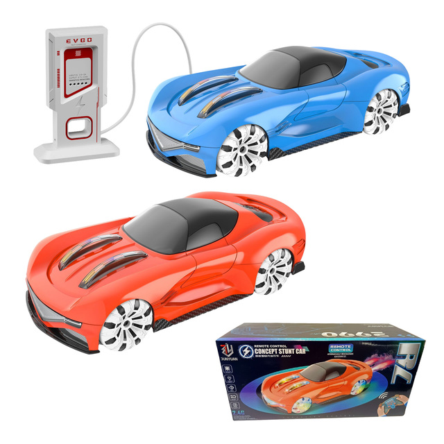 2.4Ghz High-Speed Expert Rc Toy Cool Light Spray Racing GCC/FCC/EN71 Certification Drift Remote Control Car With USB Charging