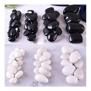 Venta de fábrica Fino pulido Black River Rock Guijarros <span class=keywords><strong>Grandes</strong></span> Black Pebble Stones <span class=keywords><strong>para</strong></span> paisajismo <span class=keywords><strong>Jardín</strong></span> - Product Image 3