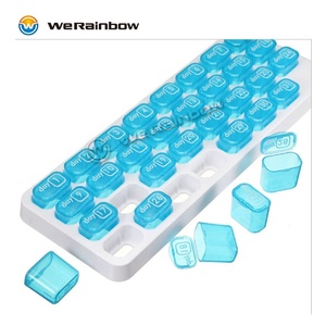 31 días mes plástico viaje píldora medicina caja pastillero organizador plástico almacenamiento casos para la gestión de la píldora - Product Image 4