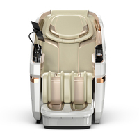 Sillón de Masaje de Gravedad Cero de Cuerpo Completo con Riel SL, Sofá de Masaje Eléctrico con Control por Voz, Terapia de Calor y Masaje con Bolsas de Aire