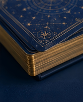 Offre Spéciale : Impression Personnalisée de Cartes de Tarot et de Jeux d'Oracle avec Livret – Les Douze Signes du Zodiaque, Bordure Métallisée, Journal