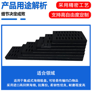 Esponja Industrial Robótica de Alta Densidad Importada Resistente a Desgarros, Ventosa de Succión Industrial, Esponja Perforada de Alto Rebote - Product Image 3