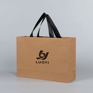 Sacs en papier cadeau noirs personnalisés avec votre propre logo, emballage en carton, sacs en papier réutilisables pour les courses avec poignées - Product Image 2