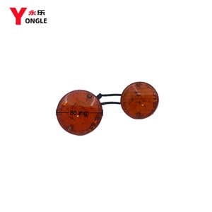 Nuova Luce Posteriore Sostitutiva 8CM con Lente Trasparente Gialla, Bianca e Rossa per Carrelli Classici/Sightseeing/Golf, Adattabile Universalmente, Ricambi <span class=keywords><strong>Auto</strong></span> - Product Image 3