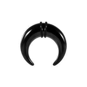 Anneau <span class=keywords><strong>de</strong></span> <span class=keywords><strong>nez</strong></span> en acier inoxydable 316L plaqué noir en forme <span class=keywords><strong>de</strong></span> corne <span class=keywords><strong>de</strong></span> taureau, dilatateur d'oreille en acier, piercing conique, extenseur d'oreille en forme <span class=keywords><strong>de</strong></span> corne <span class=keywords><strong>de</strong></span> taureau, vente en gros - Product Image 2