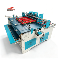 Nouvelle plieuse-colleuse semi-automatique Oray de type presse pour cartons d'expédition ondulés à feuille unique, pliage, collage et compression 1150W