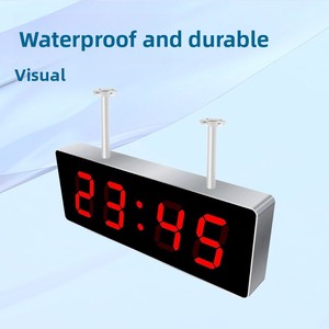 Système d'horloge numérique synchrone LED avec mouvement électronique et construction métallique pour les lieux publics - Product Image 2