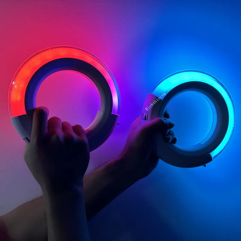สินค้าใหม่ ODM สร้อยข้อมือ LED แหวนที่มีสีสันกระพริบคอนเสิร์ต Light Stick พร้อมการควบคุม DMX อุปกรณ์ส่งเสริมการขาย