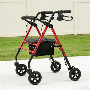 HanBangJiaYe Carbon Steel Walker Elderly <strong>People</strong> Rehabilitation Therapy Comfortable Convenient Height Adjustable Light Weight One - Product Image 5