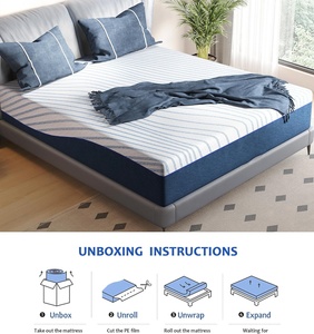 Biểu Tượng Tùy Chỉnh Nệm Trong Một Hộp Mềm Gel Bộ Nhớ Bọt Nhanh Chóng Và Dễ Dàng Thiết Kế Chuyển Đổi Thiết Kế Hiện Đại Cho Phòng Ngủ Đồ Nội Thất Nhà - Product Image 2