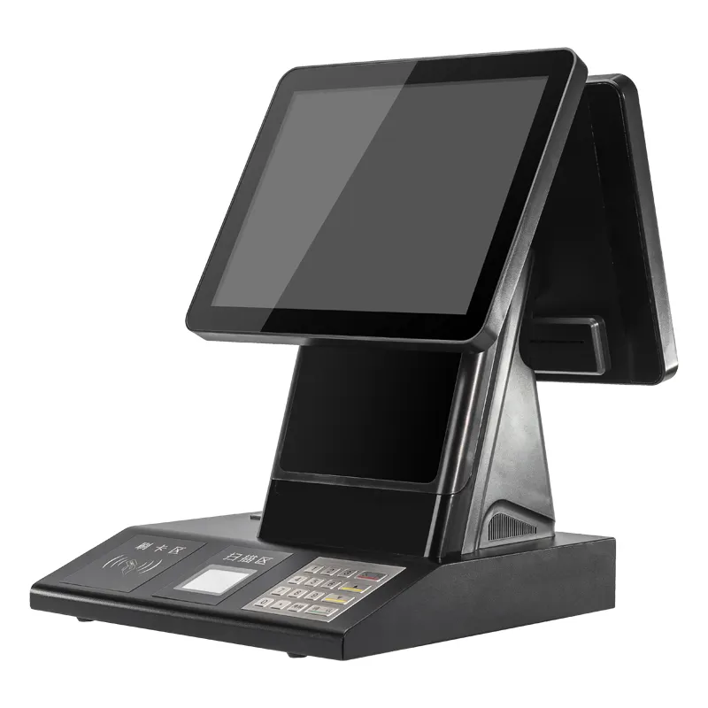 Kino alles in einem QR-Code-Scanner Kiosk Pos mit Drucker NFC Scanner Postouch Terminal System Fenster