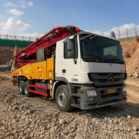 Pompe à béton Sany SYM5333THB 49m d'occasion 2019 sur châssis Mercedes-Benz, haute puissance, stable, en stock, prête à être expédiée, livraison mondiale