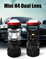 HYML – lampe LED Y7D pour voiture, ampoule de phare Laser, projecteur bi Led, Mini lentille, projecteur H4 Led, phare