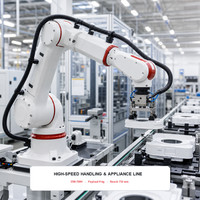 Robot de bureau compact EFORT ER8 700H à 6 axes, charge utile de 8 kg, soudage haute vitesse, manutention avec composants PLC