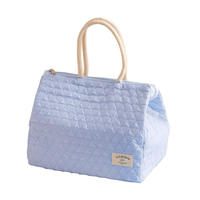 Sac Isotherme Portable en Nylon Macaron Grande Capacité avec Poignée – Préservation de la Chaleur pour Étudiants et Travailleurs – Sac de Conservation Fraîcheur Style Ins