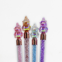 Bolígrafo O&Q Dreamy Unicorn con Logotipo de Animal, Personalizable, de Plástico ECO, 0.7mm, Azul/Negro, Diseño Lindo, Regalo para Niña, Bolígrafo Promocional