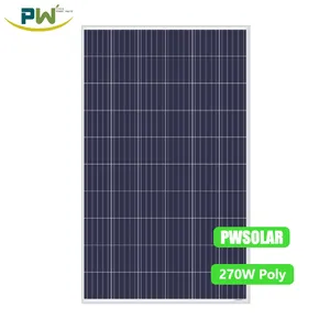 चीनी सबसे अच्छा सौर सेल प्लेट सौर पैनल 270 वाट 60 कोशिकाओं पाली फोटोवोल्टिक पैनल