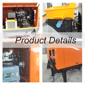 Bomba de Concreto de Alta Gama Personalizable, Impulsada por Diésel, de Larga Distancia para Construcción Industrial - Product Image 2
