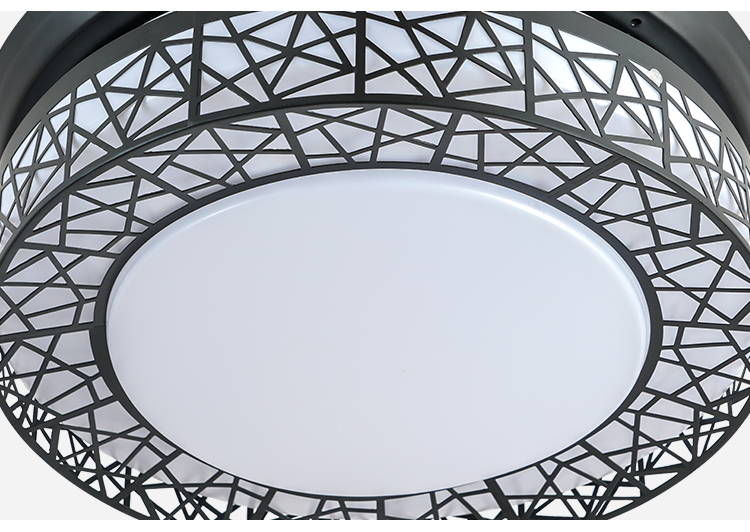Breezelux retractable ceiling fan with light