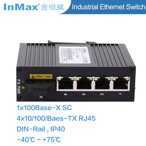 Ad alta velocità 4 port 5 porte in <span class=keywords><strong>fibra</strong></span> al convertitore di ethernet IP40 di protezione industriale interruttore di rete - Product Image 6