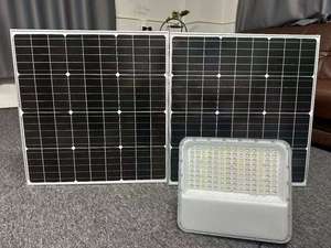Projecteur LED TRISTAR 300W, corps en aluminium IP65, garantie de 2 ans, télécommande, éclairage de 8 à 12 heures, lampes solaires de jardin - Product Image 6