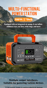 Poforce 300W Solar & Car Portable Power Station 110V/220V Outdoor <b>Camping</b> Pure Sine Wave AC System With Jump A3 300W Pure Sine W - Product Image 2