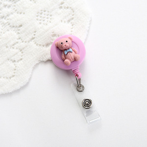 Mignon Fleur Fruit Motif Clip Rétractable <span class=keywords><strong>Badge</strong></span> Bobine ID Nom <span class=keywords><strong>Porte</strong></span>-<span class=keywords><strong>Badge</strong></span> avec Clip Robuste pour Infirmière Médecin - Product Image 5