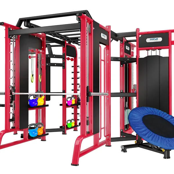 Synergyกลุ่มการฝึกอบรมระบบCross Fitอุปกรณ์การออกกำลังกายGym 360 Smith Machine 6ประตู