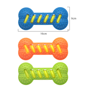 Jouet <span class=keywords><strong>à</strong></span> mâcher durable en forme d'os pour <span class=keywords><strong>chien</strong></span>, avec jouet interactif couineur pour animaux de compagnie, pour les races petites, moyennes et grandes - Product Image 2