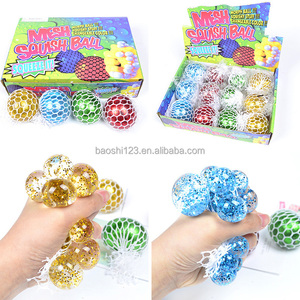 Pelota Antiestrés de 6 cm con Cuentas Coloridas, Juguete Sensorial para Aliviar el Estrés, Pelota Blanda Creativa para Aliviar la Ansiedad - Product Image 3