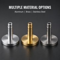 Usinage CNC de précision sur mesure, pièces en acier inoxydable et aluminium, tournage, fraisage, composants de base anodisés, automatisation