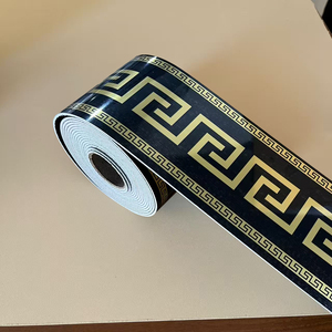 Moderno Adesivo da Parete Antistatico in PVC con Motivo Geometrico, Autoadesivo, Impermeabile, per Battiscopa e Linee Decorative in Hotel, Appartamenti e Abitazioni - Product Image 4