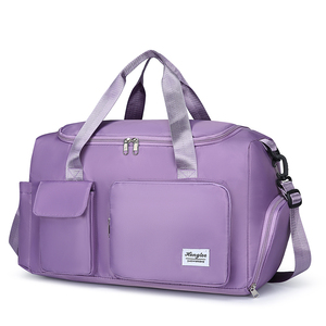 Wholesale Sport Fitness Gym Travel Bags <b>Large</b> Capacity Overnight Carry on Duffle with Shoe Compartment for <b>Women</b> - Product Image 4