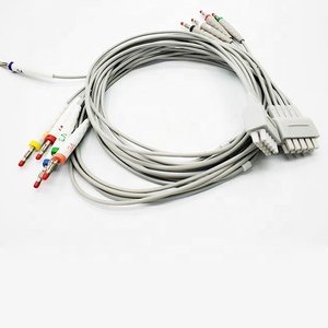 <span class=keywords><strong>Ge</strong></span> Compatibel 10 Leads <span class=keywords><strong>Ekg</strong></span> Kabel Aha Banaan 4.0 - Product Image 1