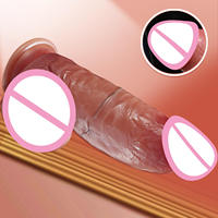 Dildo Anal Masculino Realista de Doble Capa, Juguete Sexual de Silicona de Gran Tamaño, Resistente al Agua IPx6, Portátil, para Mujeres