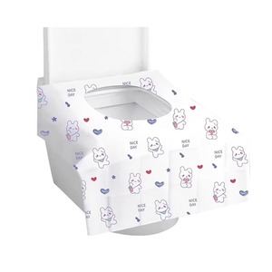 Couvre-siège de toilette jetable, 2 couches, non tissé, imperméable, portable, pour les voyages - Product Image 2