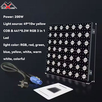 Luz de Escenario LED Profesional de 200W 7x7, Matriz RGB Blanco Cálido, Mapeo de Píxeles para Discotecas, Clubes Nocturnos, Fiestas y Eventos
